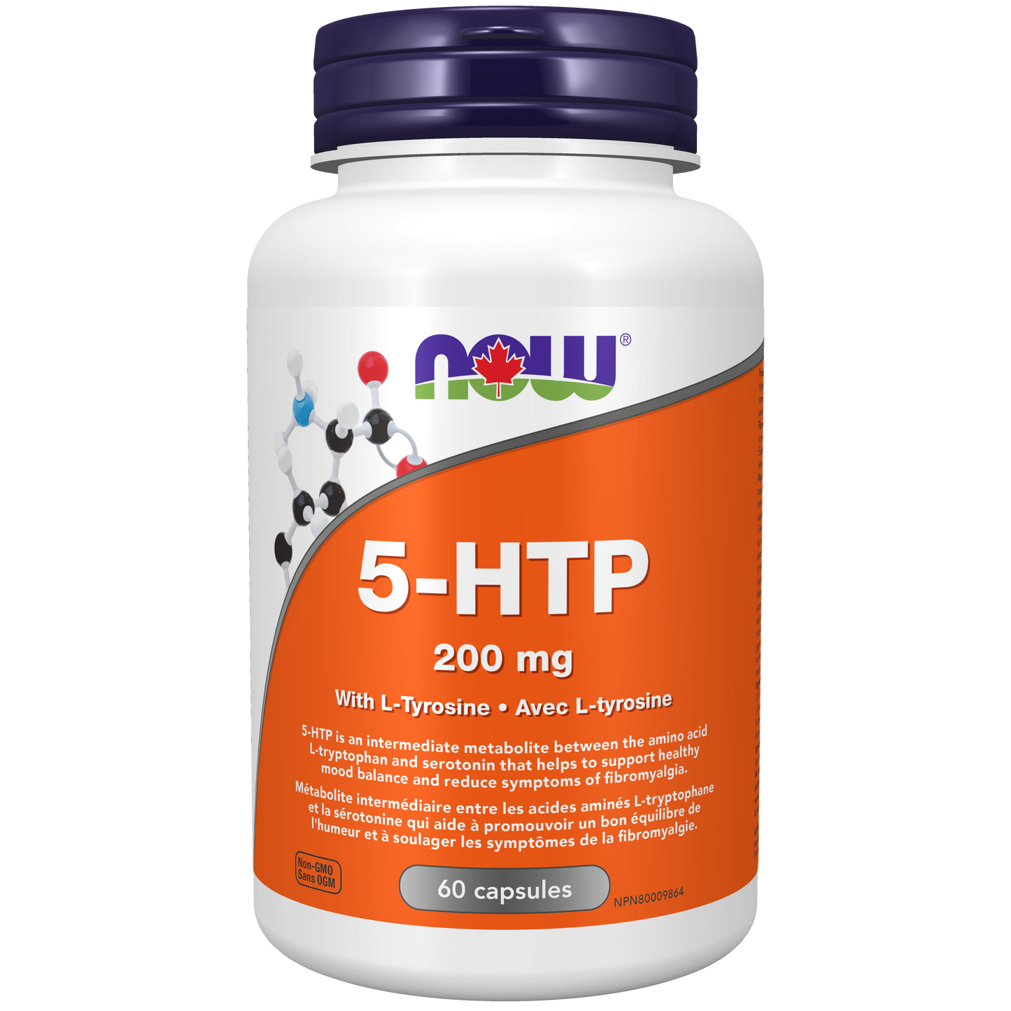 5-HTP 200mg avec L-tyrosine 60capsules