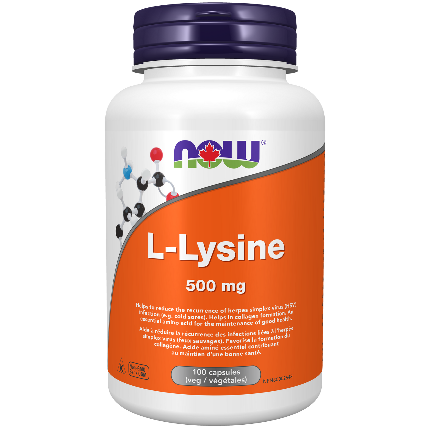 L-Lysine 500mg 100capsules