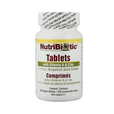 Comprimés avec vitamine A et Zinc avec extrait de pépins de pamplemousse 100comp.