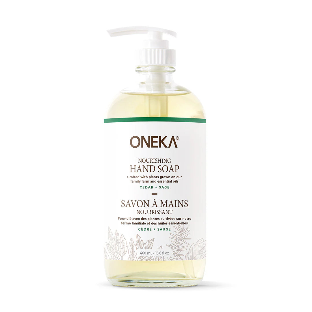 Savon à mains nourrissant cèdre et sauge 460ml