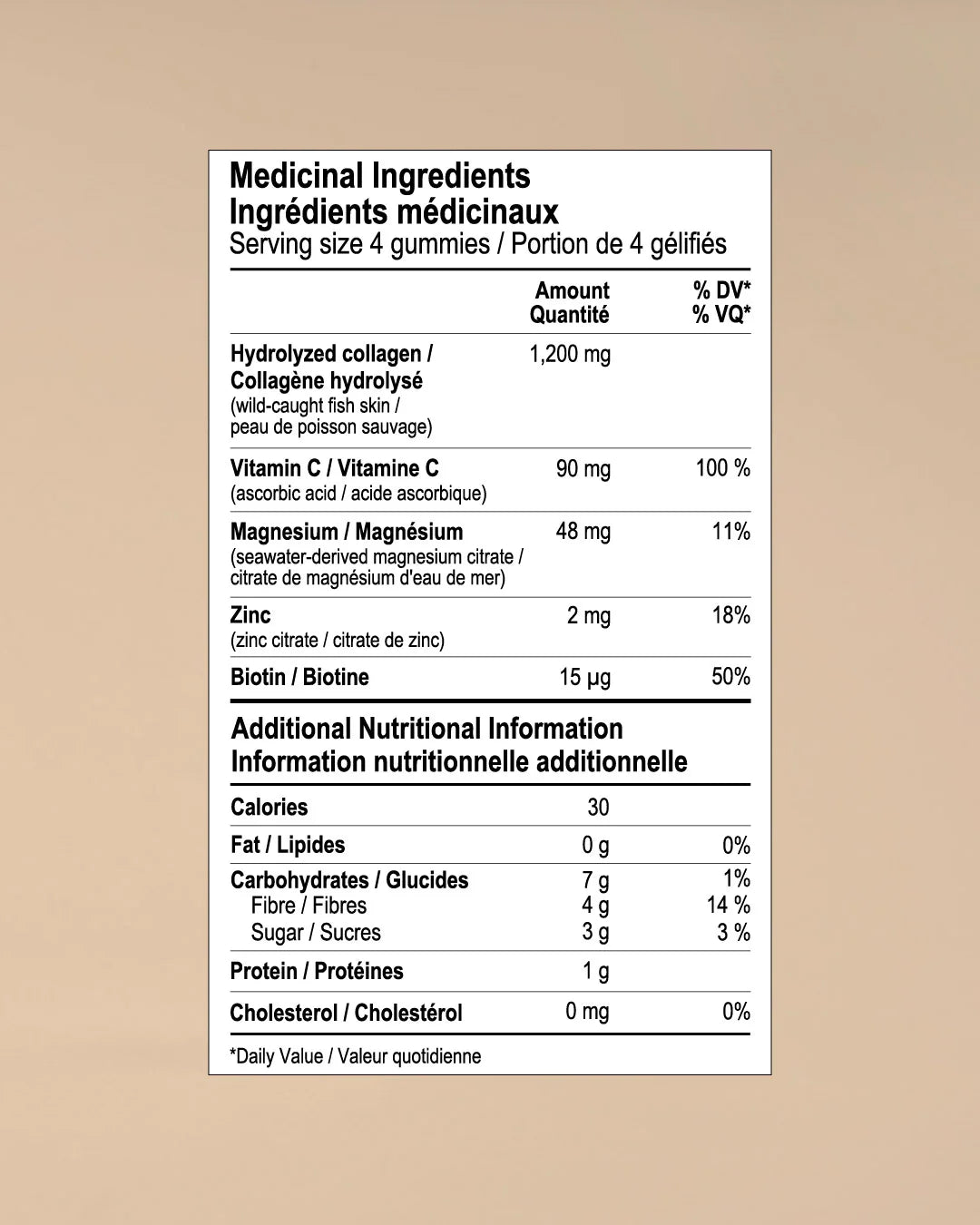 Gélifiés au collagène marin 60gélifiés