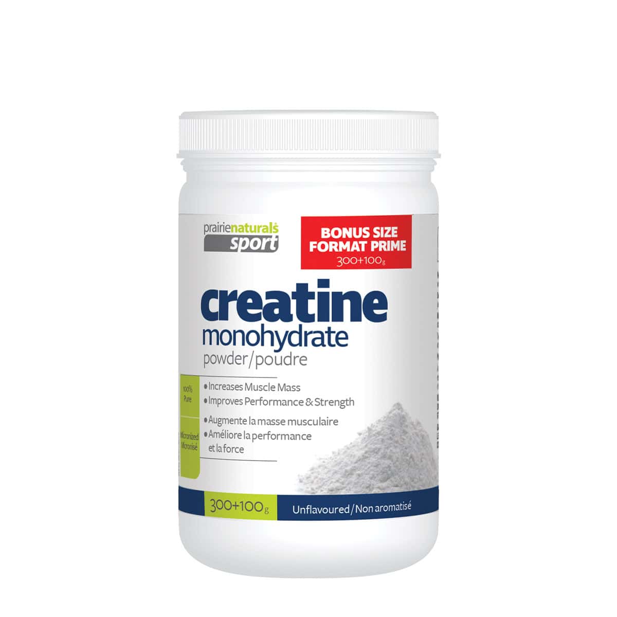 Créatine monohydrate 3 format boni 300g + 100g