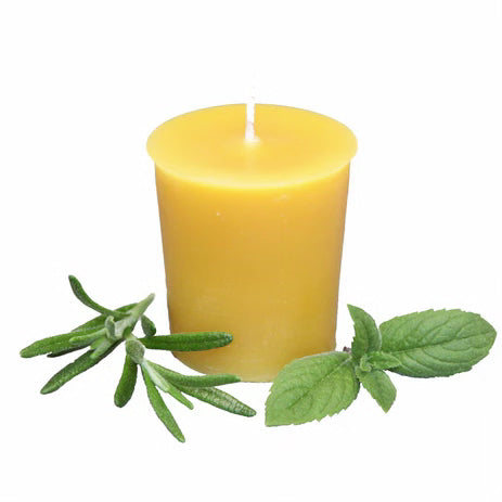 Chandelle votive 2" menthe et romarin