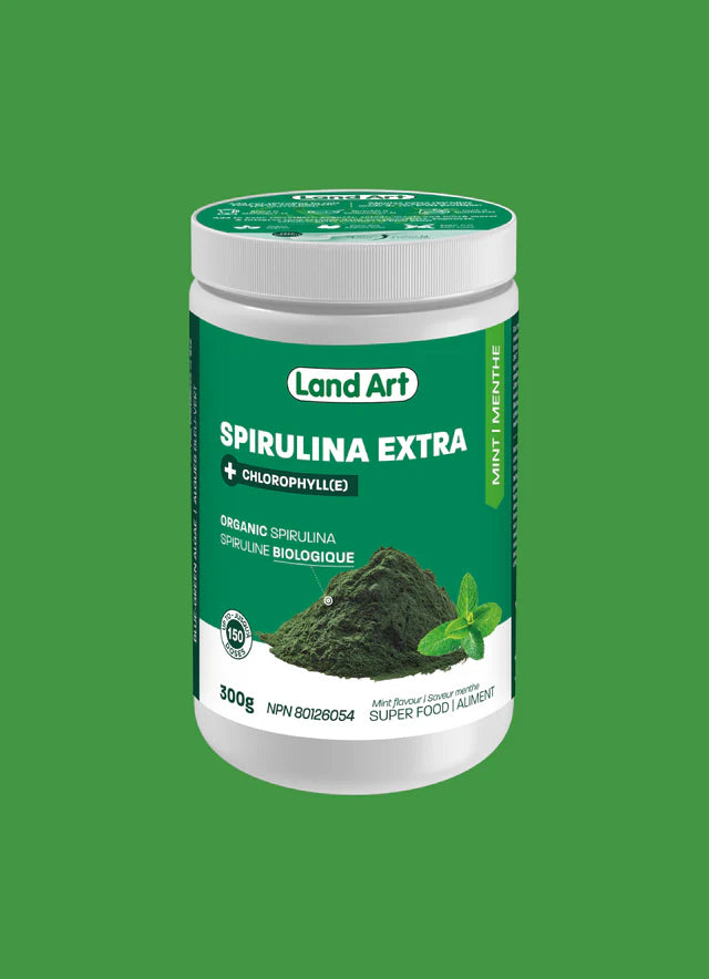 Spiruline extra +chlorophylle saveur menthe 300g