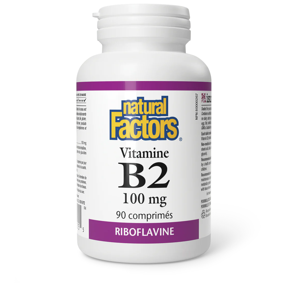 Vitamine B2 100mg 90 comprimés