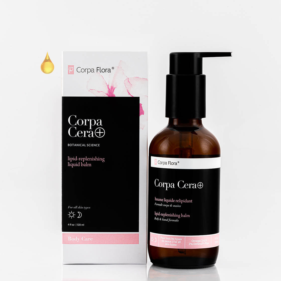 Corpa Cera + baume liquide relipidant et apaisant 120ml