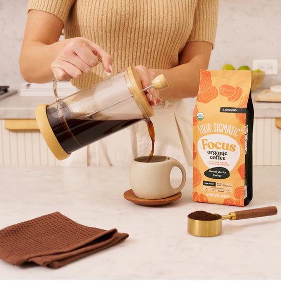 Pensez, café moulu et champignons 340g