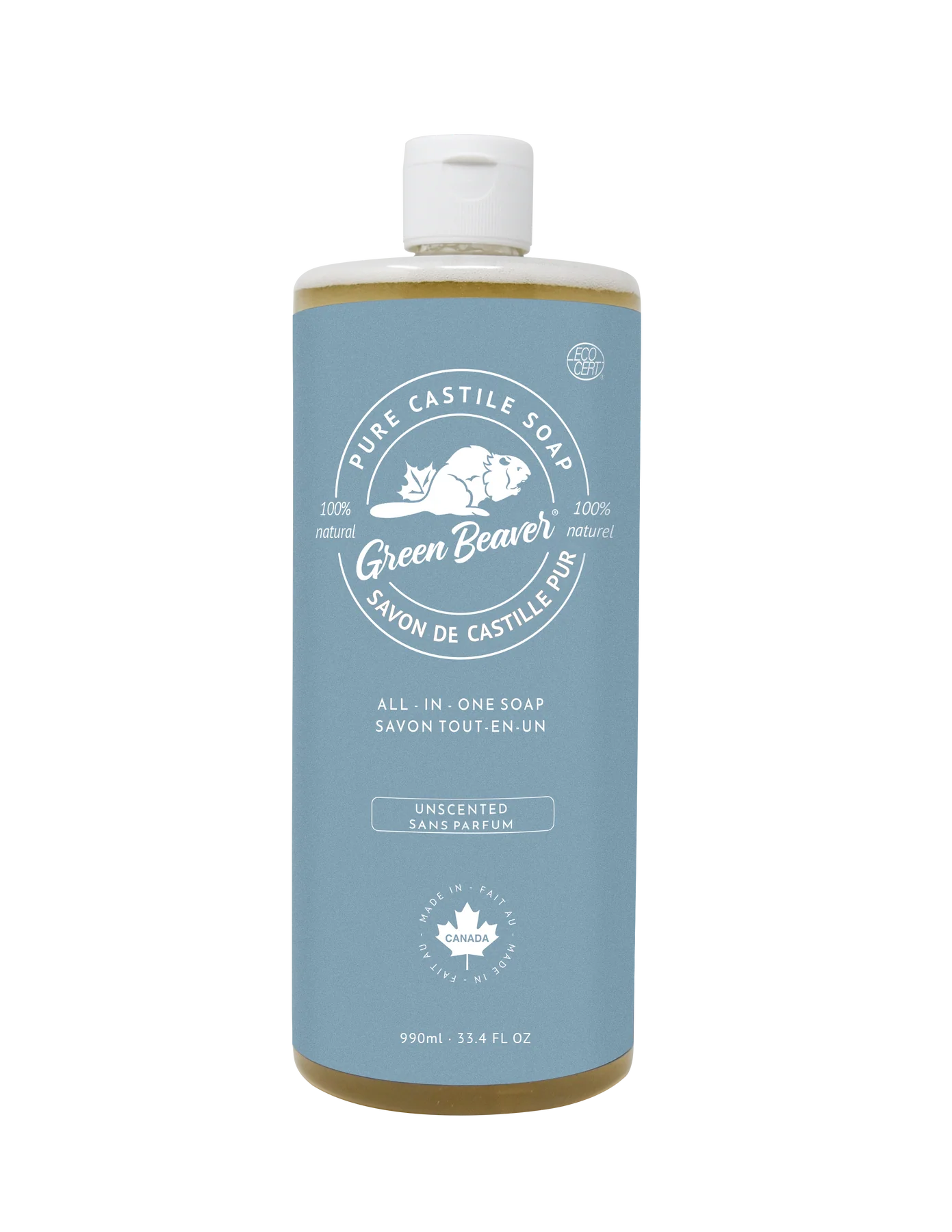 Savon de castille pur sans parfum 990ml