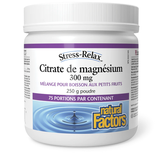 Citrate de magnésium 300mg 250g poudre