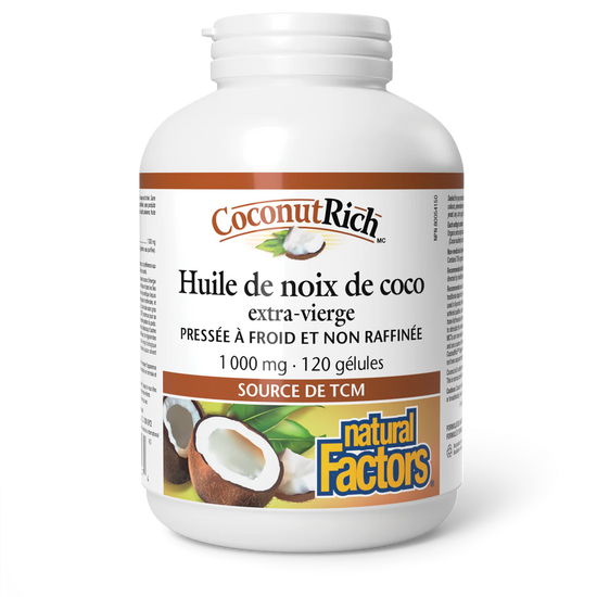 Huile de noix de coco 1000mg 120 gélules