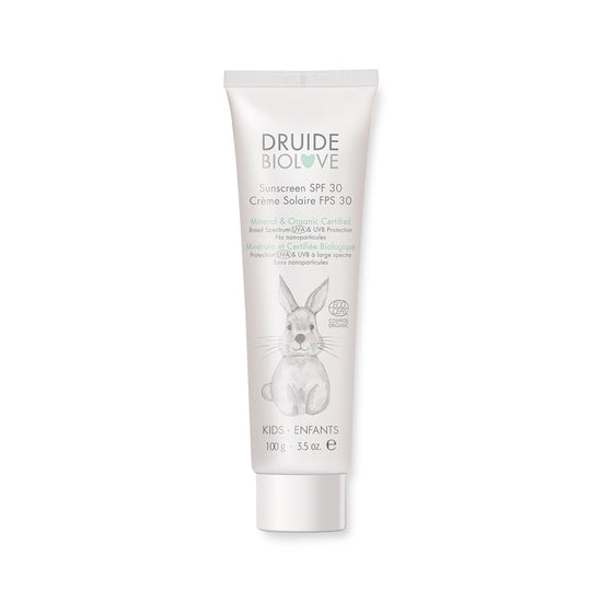 Crème solaire minérale biologique pour enfants 100g 30FPS