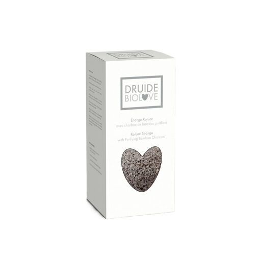 Éponge Konjac avec charbon de bambou purifiant