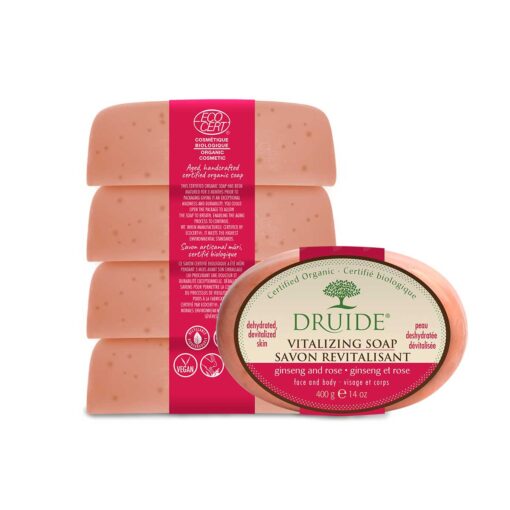 Savon revitalisant ginseng et rose 4 x 100g