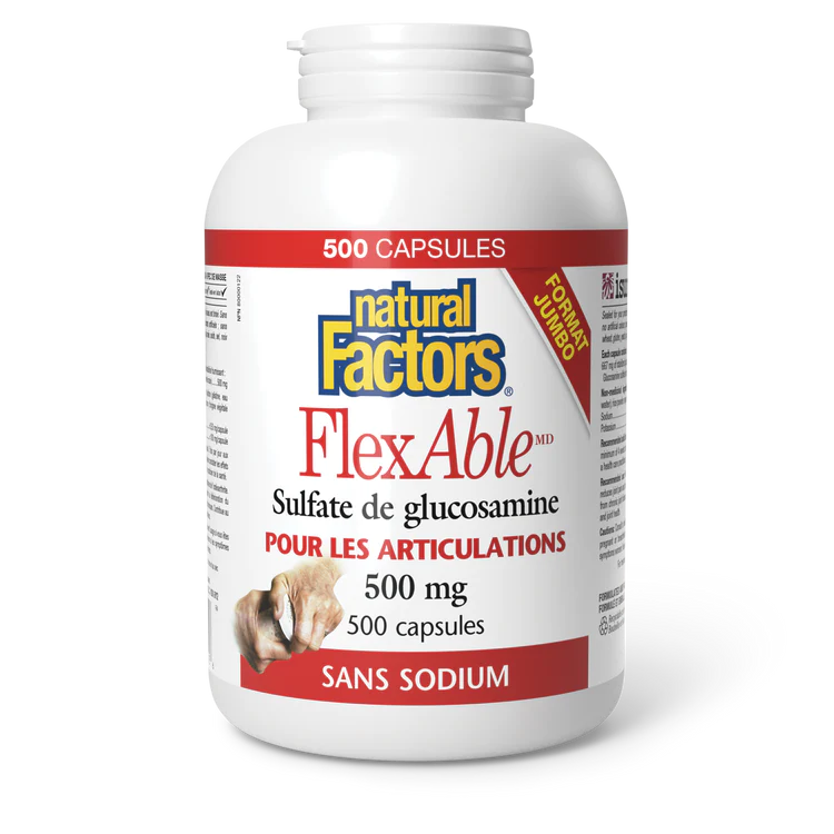 FlexAble Sulfate de glucosamine 500 mg 500 capsules