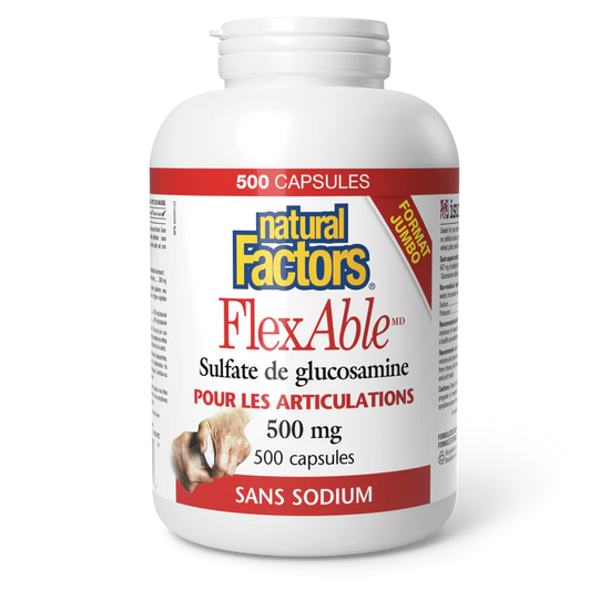 FlexAble Sulfate de glucosamine 500 mg 500 capsules