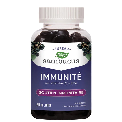 Sambucus Immunité avec vitamine C et zinc 60gélifiés