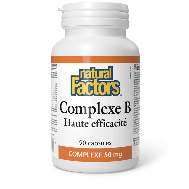 Complexe B Haute efficacité 90 capsules 50mg