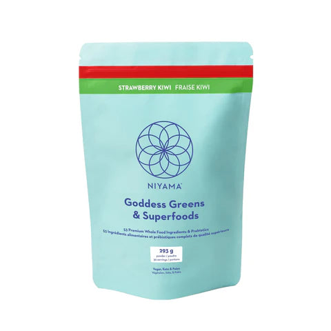 Goddess Greens et super aliments saveur fraise kiwi 293g