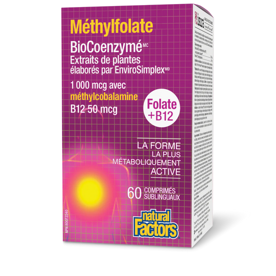 Méthylfolate BioCoenzymé • folate + B12 1 000 mcg/50 mcg