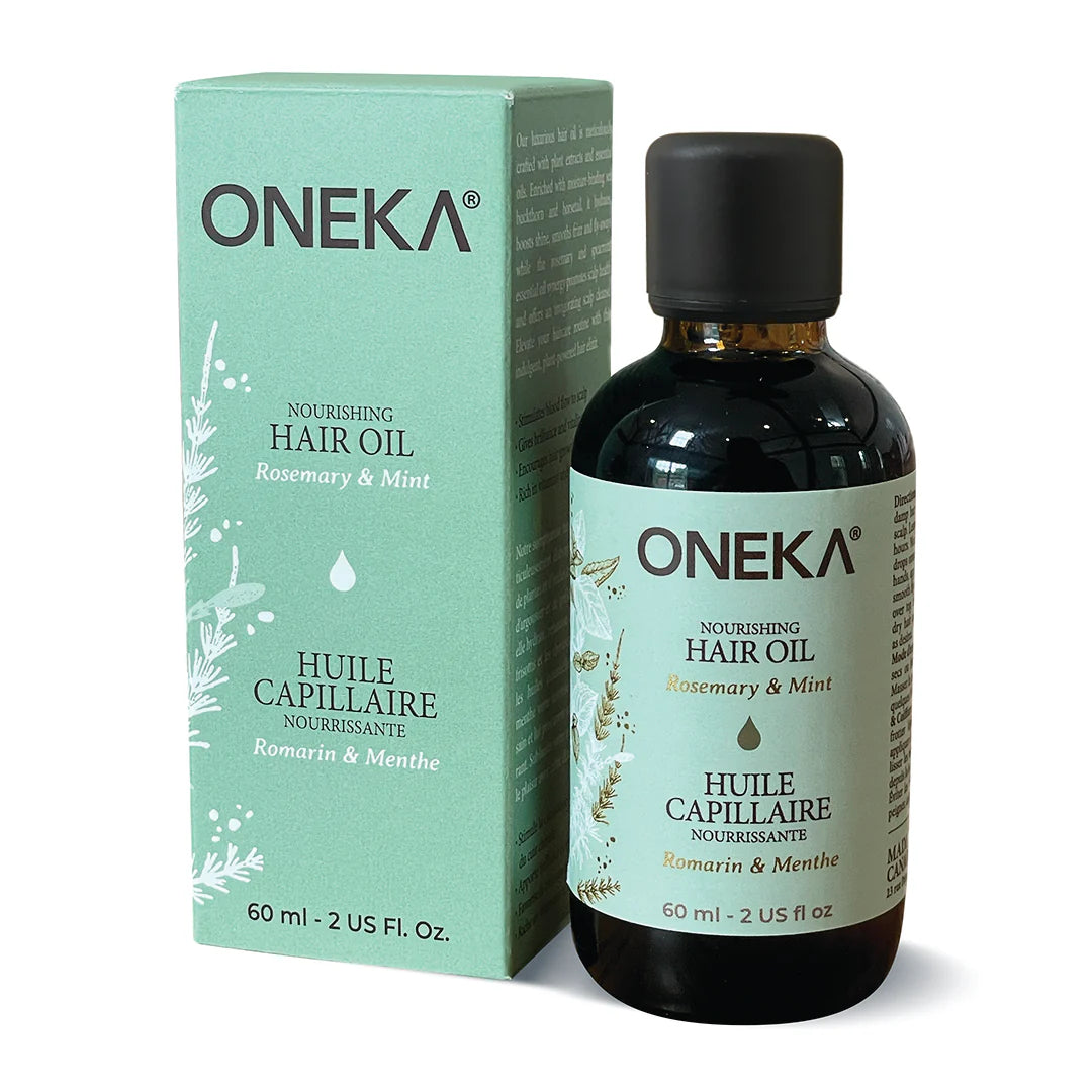 Huile capillaire nourrissante romarin et menthe 60ml