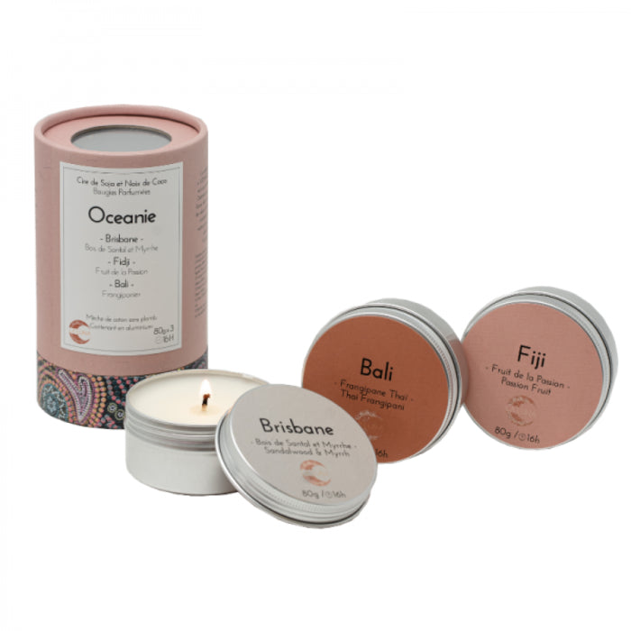 Kit Découverte Océanie -Brisbane-Fidji-Bali 80gx3