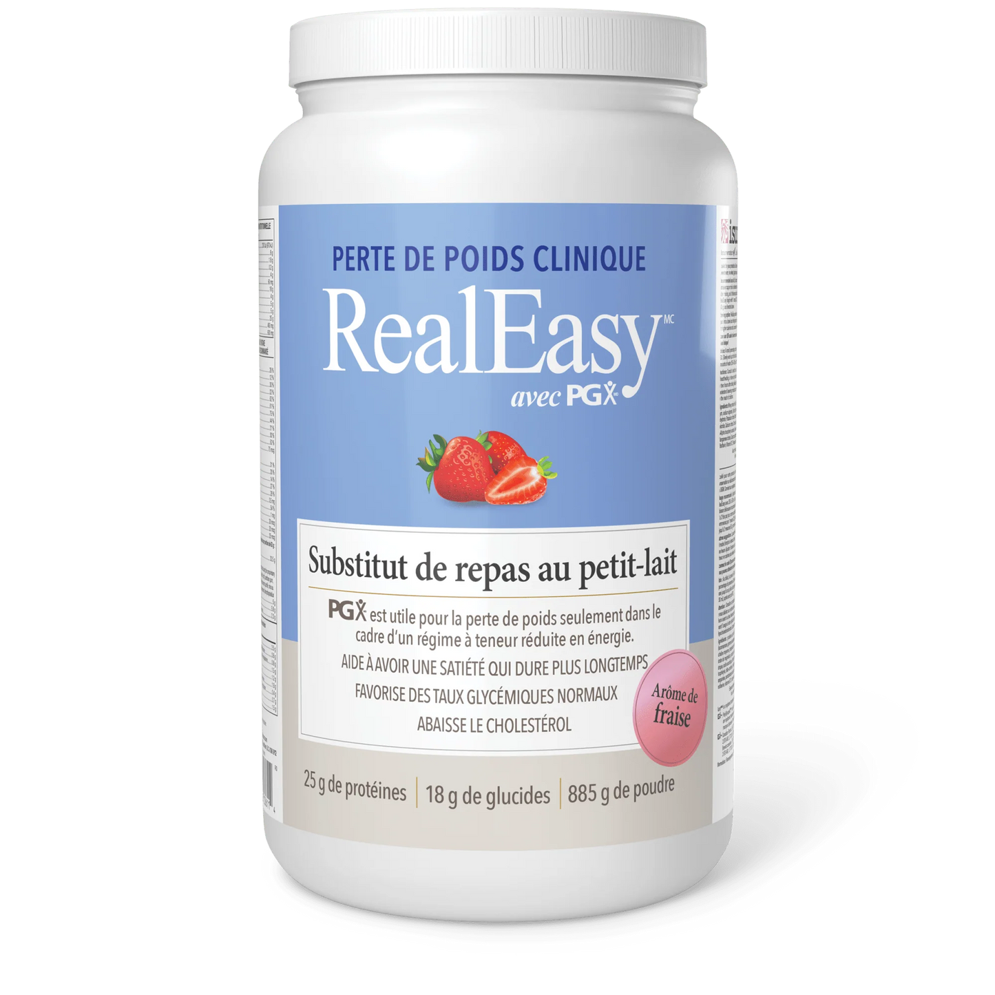 Substitut de repas au petit-lait saveur de fraise 885g