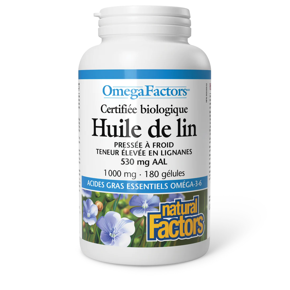 Huile de lin 1000mg 180 gélules