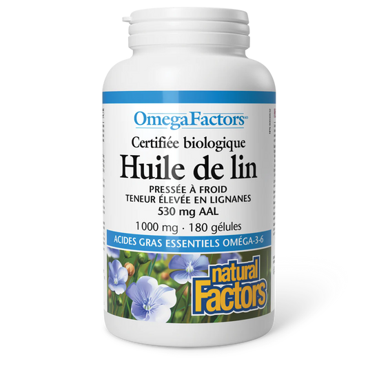 Huile de lin 1000mg 180 gélules