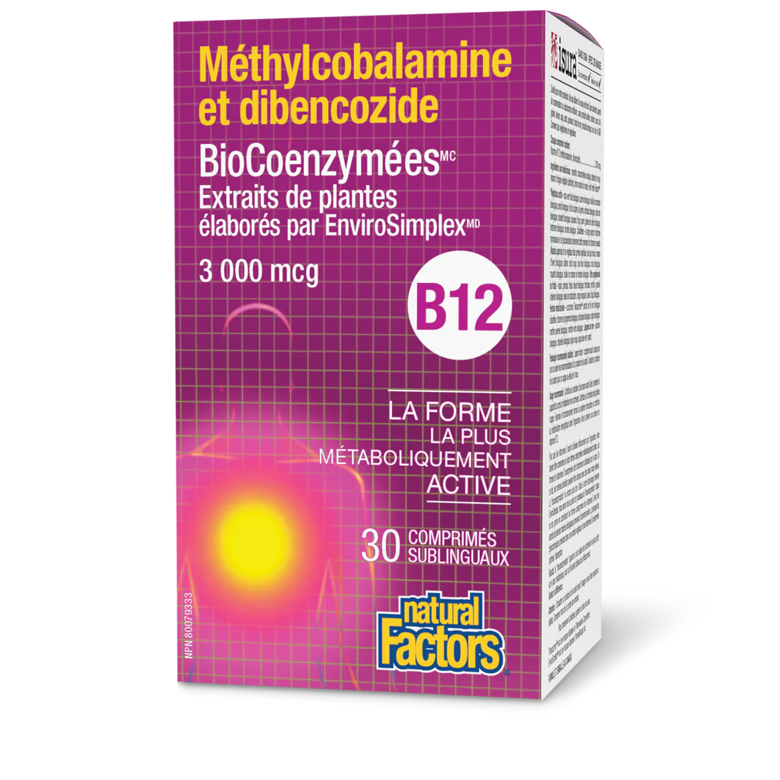 BioCoenzymées Méthylcobalamine et dibencozide • B12 3 000 mcg