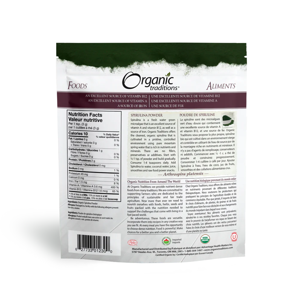 Poudre de spiruline 150g