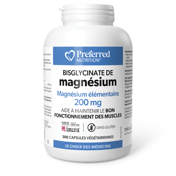 Magnésium bisglycinate 200mg 300capsules