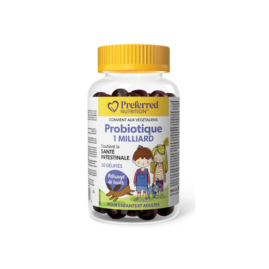 Probiotique pour enfants et adultes 1 milliard 50 gélifiés