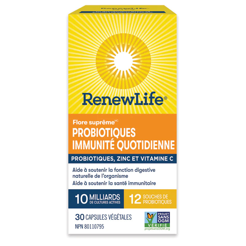 Probiotiques immunité quotidienne 10milliards 12souches 30capsules