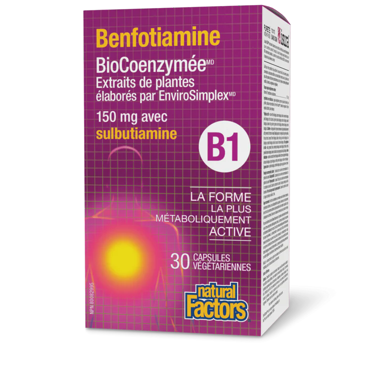 Benfotiamine Biocoenzymée B1 30capsules