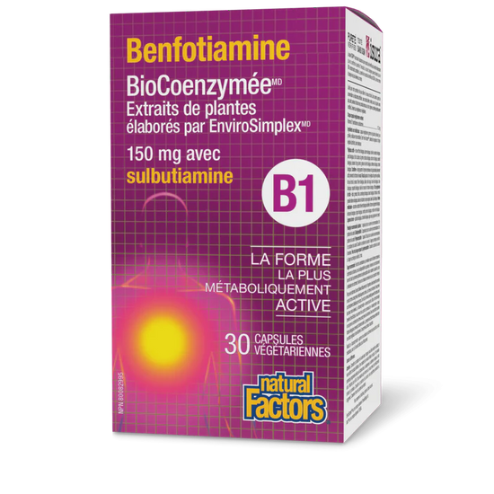 Benfotiamine Biocoenzymée B1 30capsules