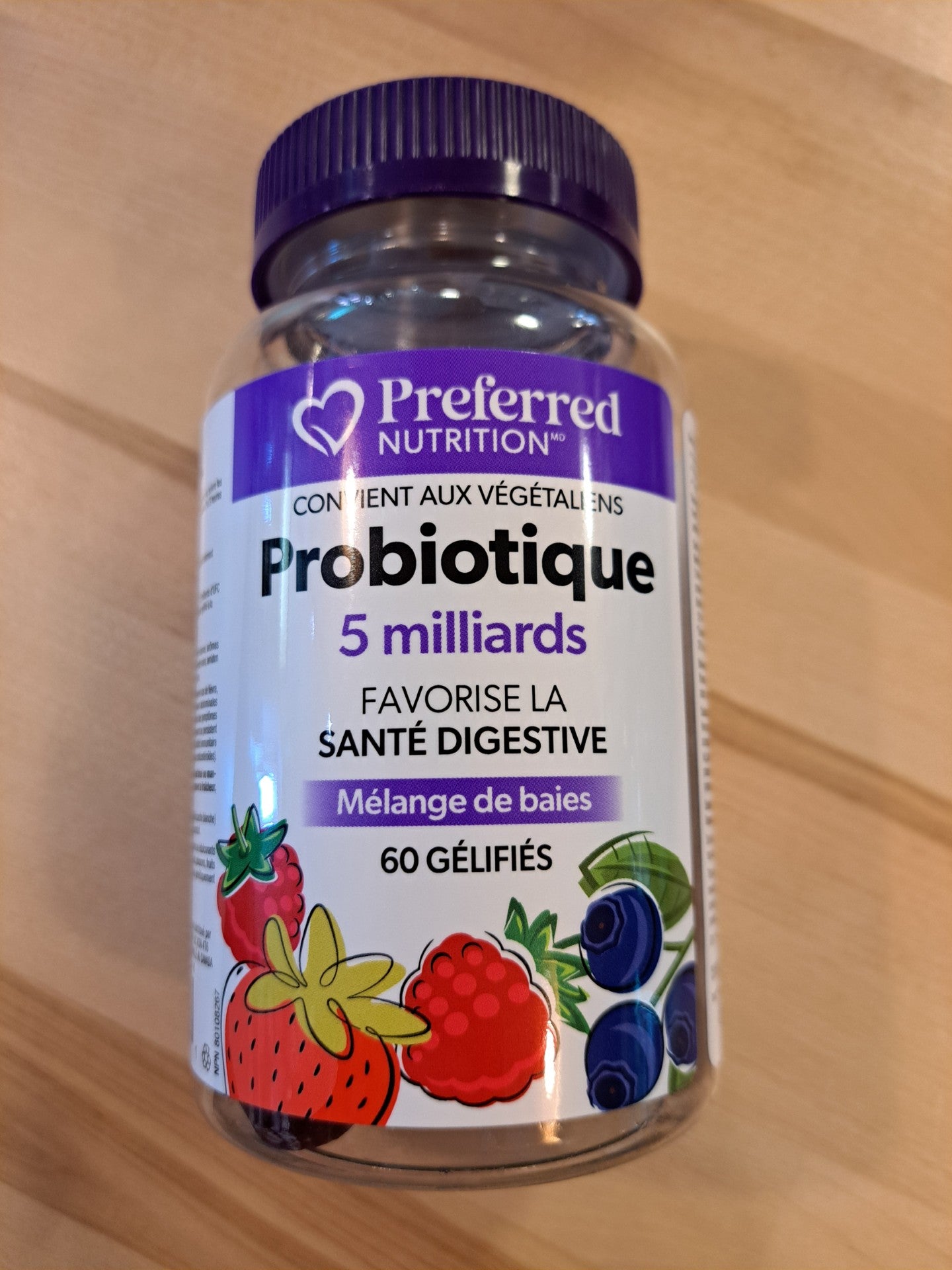 Probiotique  5 milliards 60 gélifiés