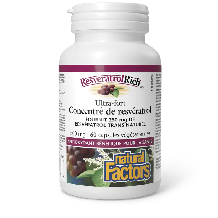 Resvératrol concentré 500mg 60capsules