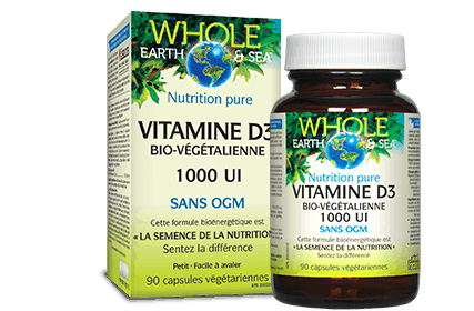 Vitamine D3 bio-végétalienne 1000UI 90capsules