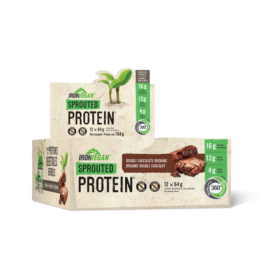 Barre protéiné IronVegan saveur assorties 12x64g (Boite)