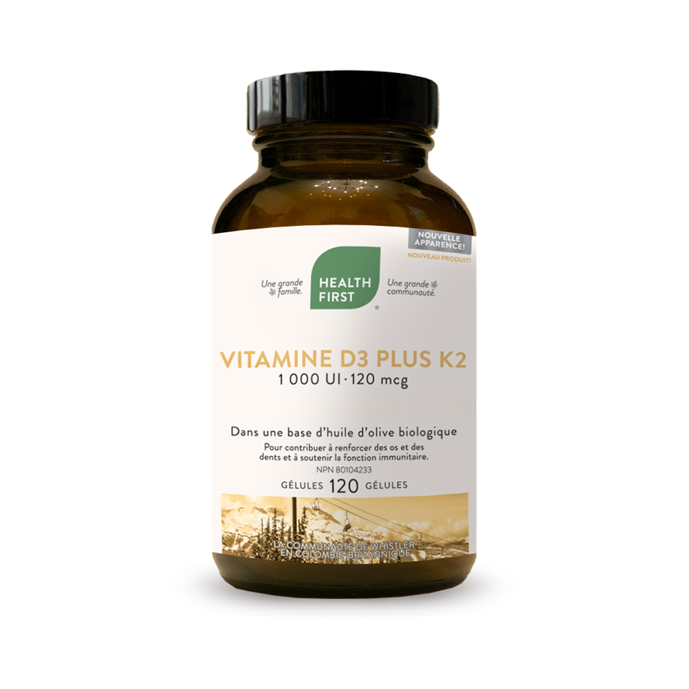 Vitamine D3 plus K2 120gélules