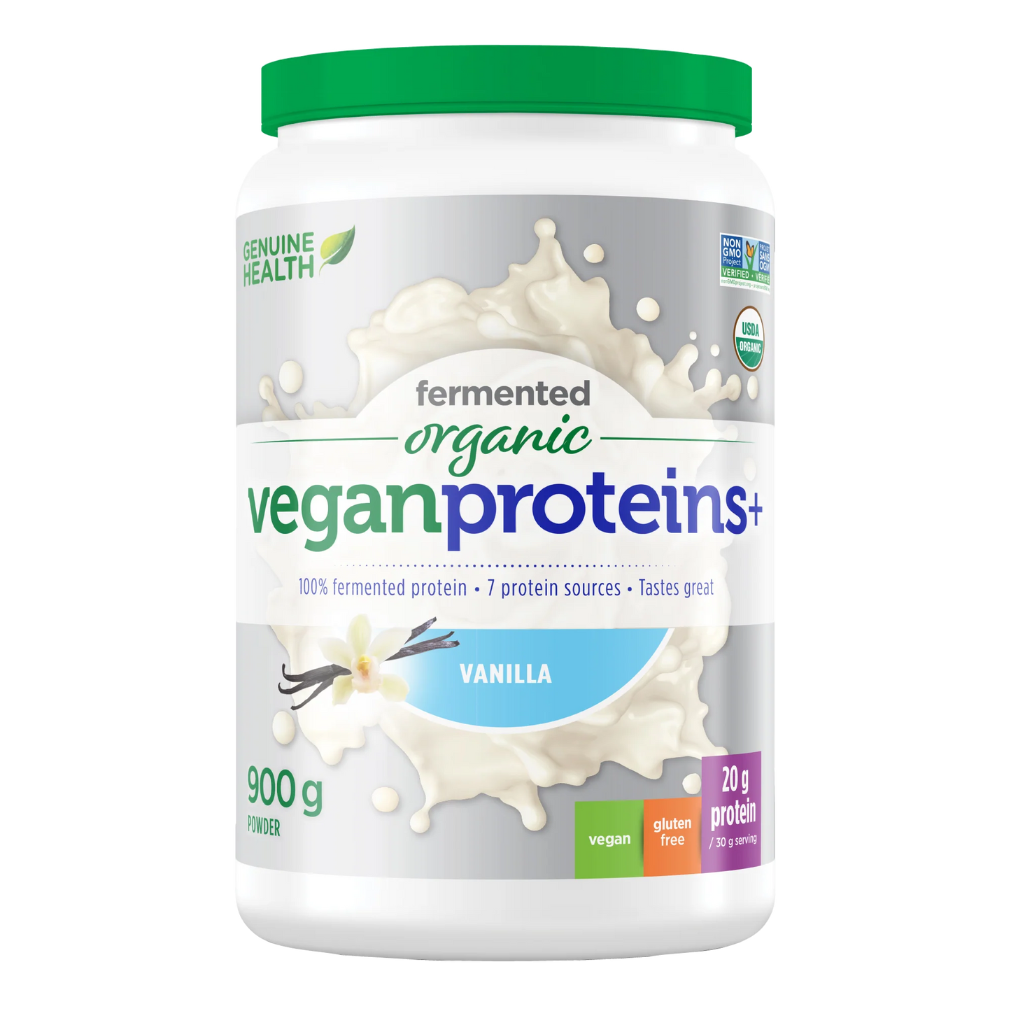 Protéines + Biologique végétaliennes fermentées vanille 900g DUO