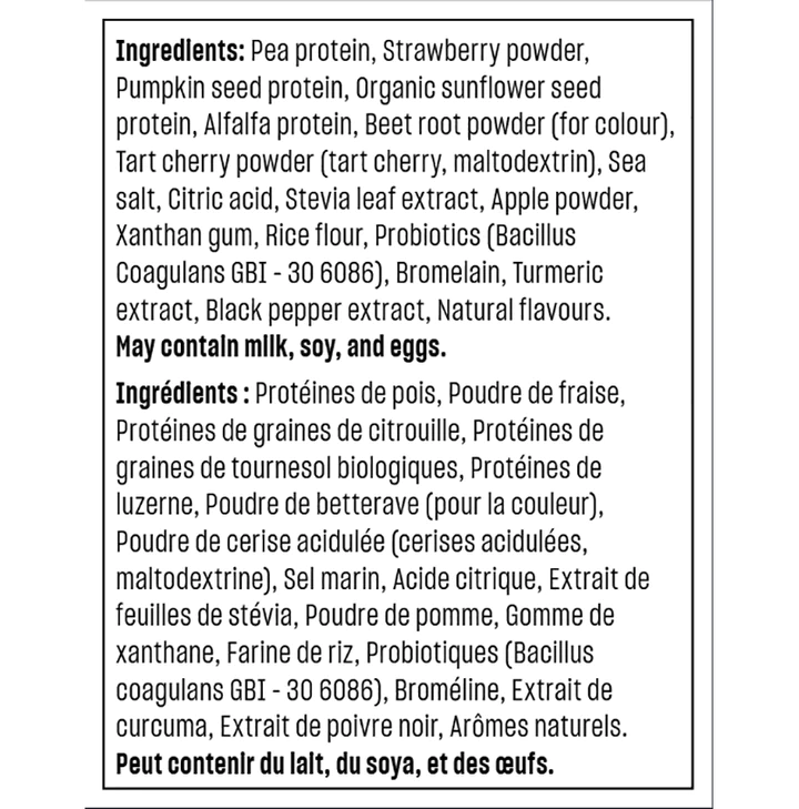 Protéines sport saveur de baies 801g