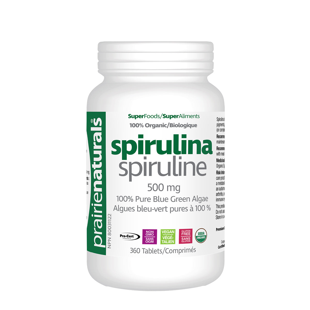 Spiruline 500mg