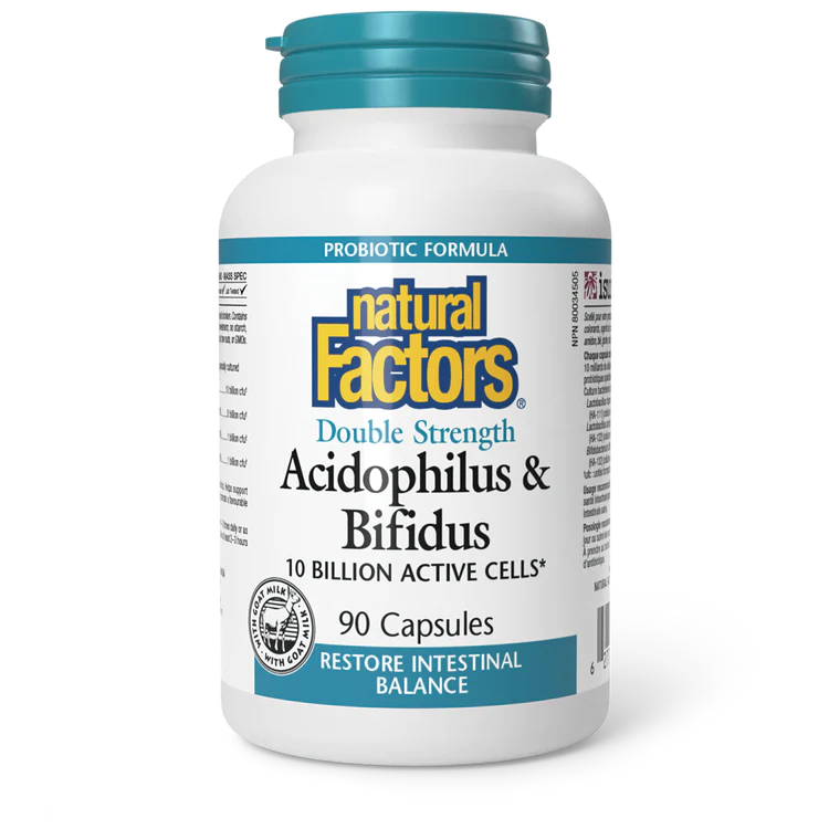 Probiotique double puissance Acidophilus & Bifidus