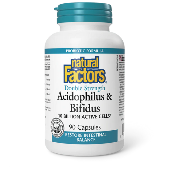 Probiotique double puissance Acidophilus & Bifidus