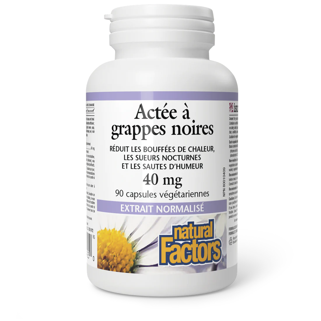 Actée à grappe noires 40mg 90 capsules