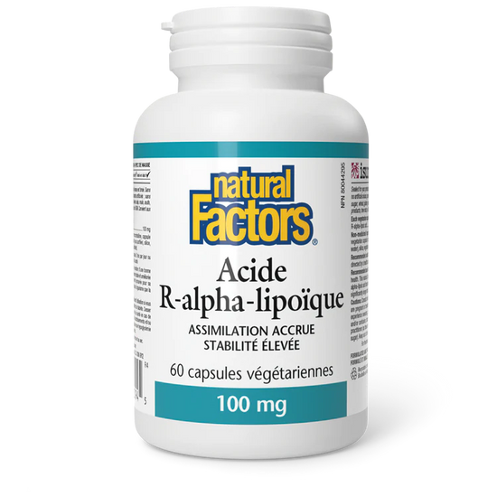 Acide R-alpha-lipoïque 100mg 60 capsules