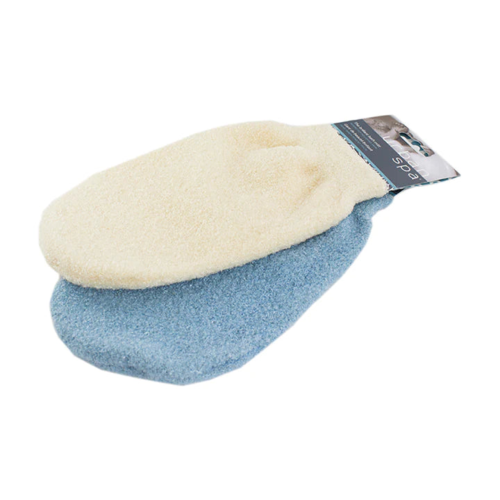 Gant de bain en tissu bouclé