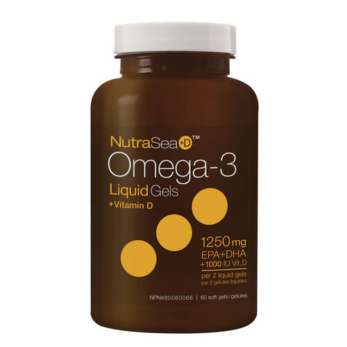 Nutrasea omega 3 +D 1250mg 60capsules