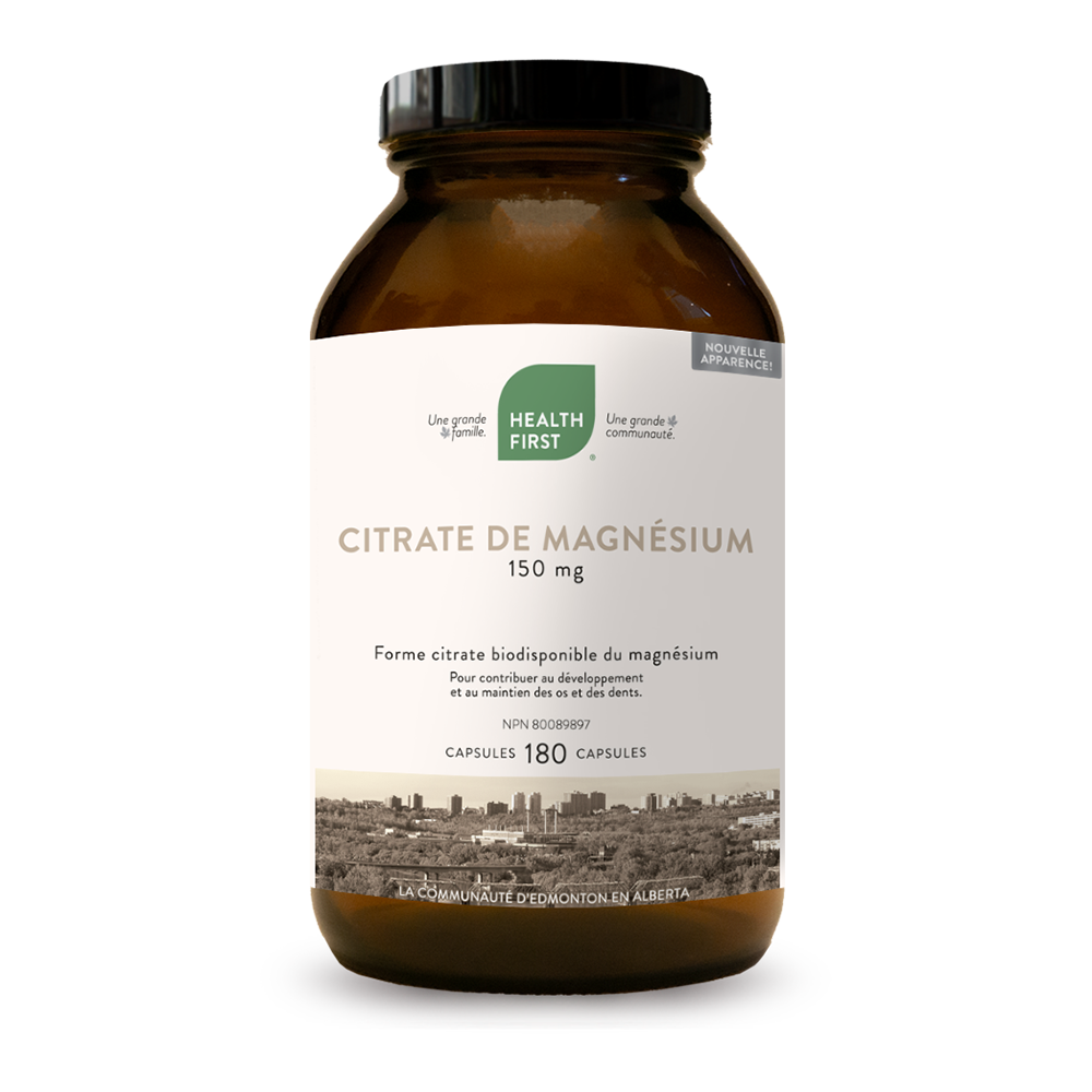 Citrate de magnésium 150 mg 180 caps